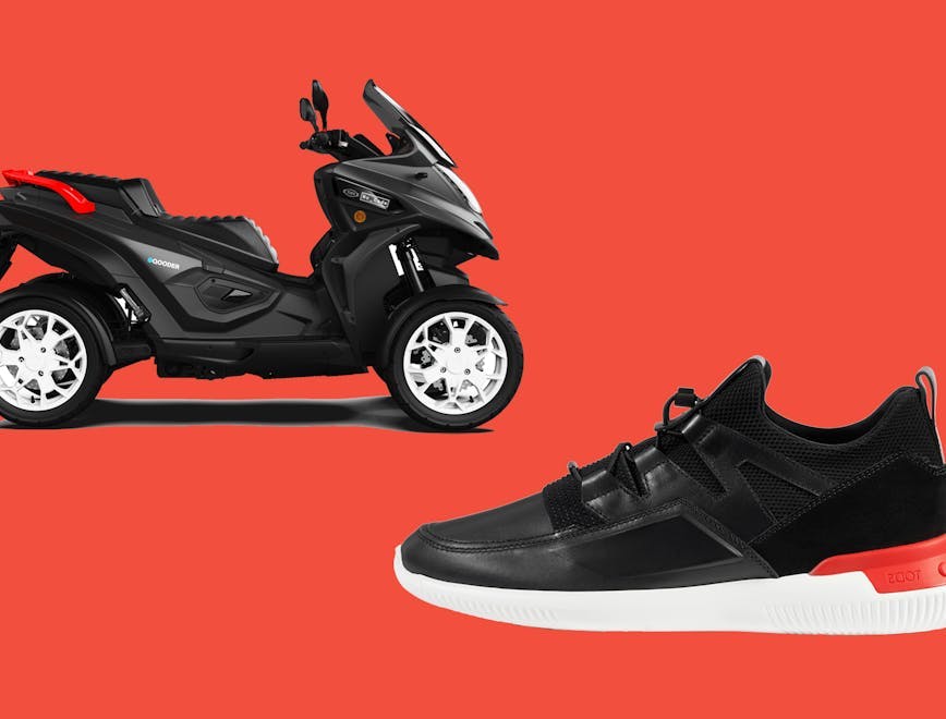 shoe footwear clothing apparel scooter vehicle transportation